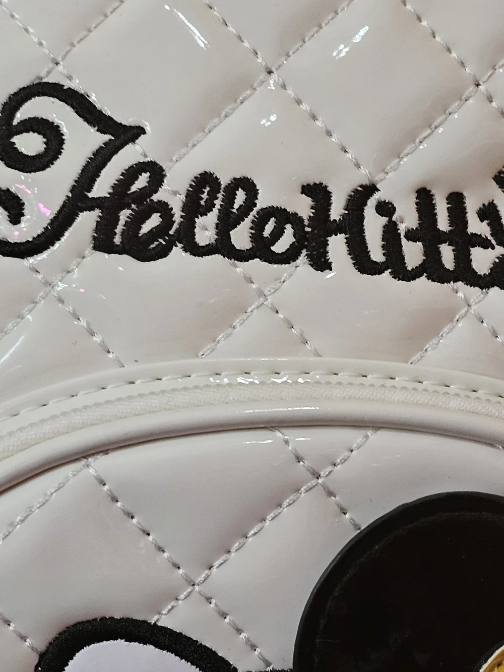 Hello Kitty White Quilted Mini Backpack